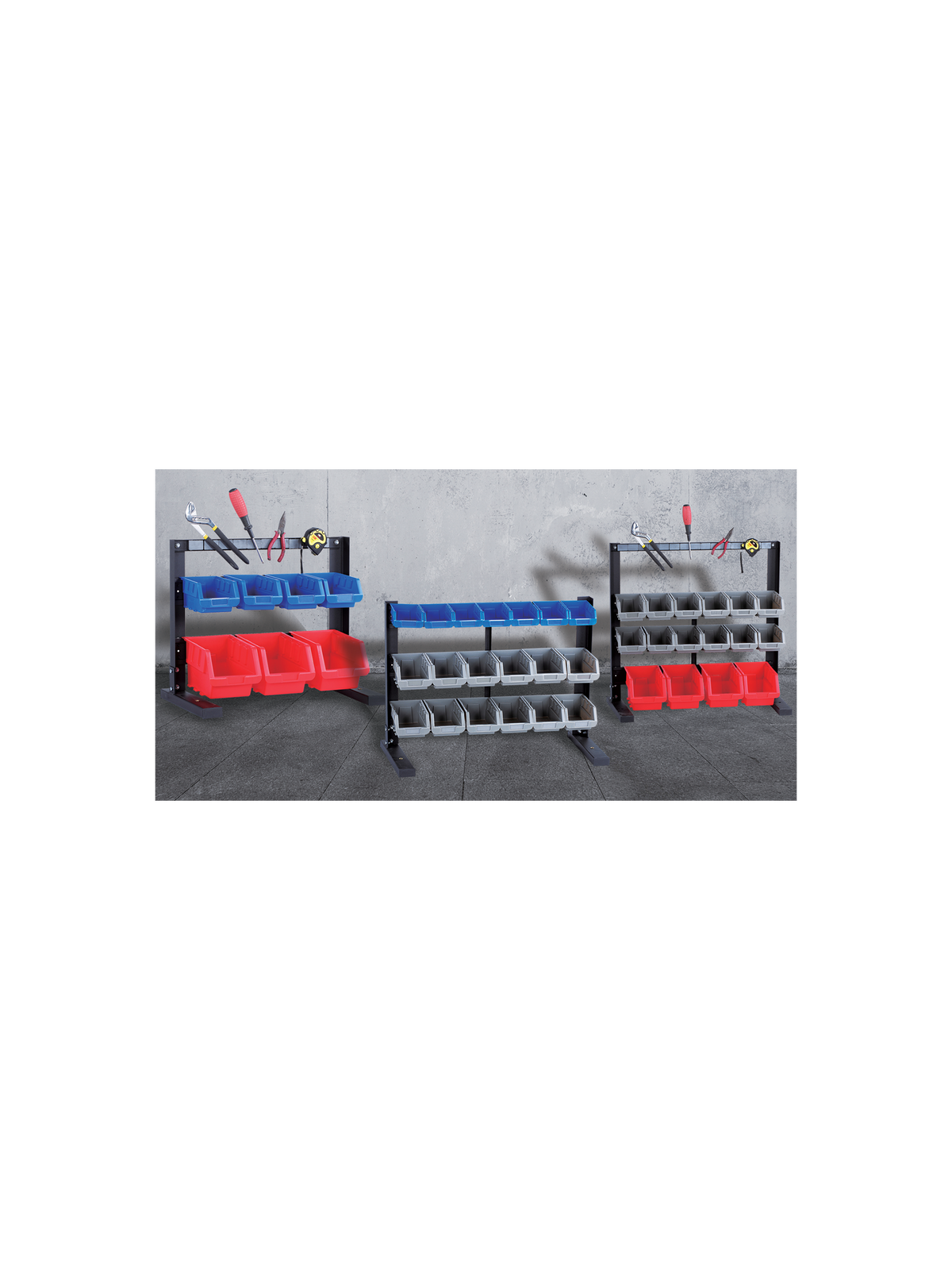 Tabletop StorageTek rack with magnetic holder