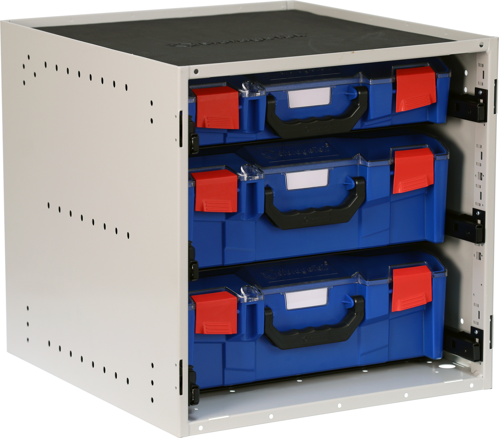 SCS2L1A-BL - StorageTek Cabinet complete with 2 large and 1 small ABS